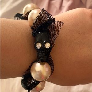 Black and white Skull bracelet